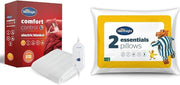 Electric Heated Underblanket Double 135x120cm Fast Heat Washable Pillow Set - Kwikley