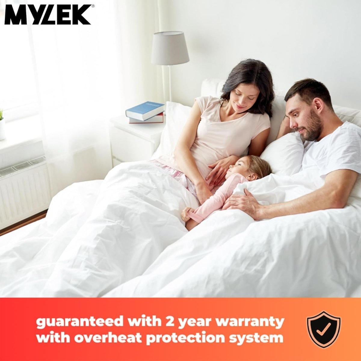 Electric Heated Underblanket Double Fitted Dual Control Washable 9 Heat - Kwikley