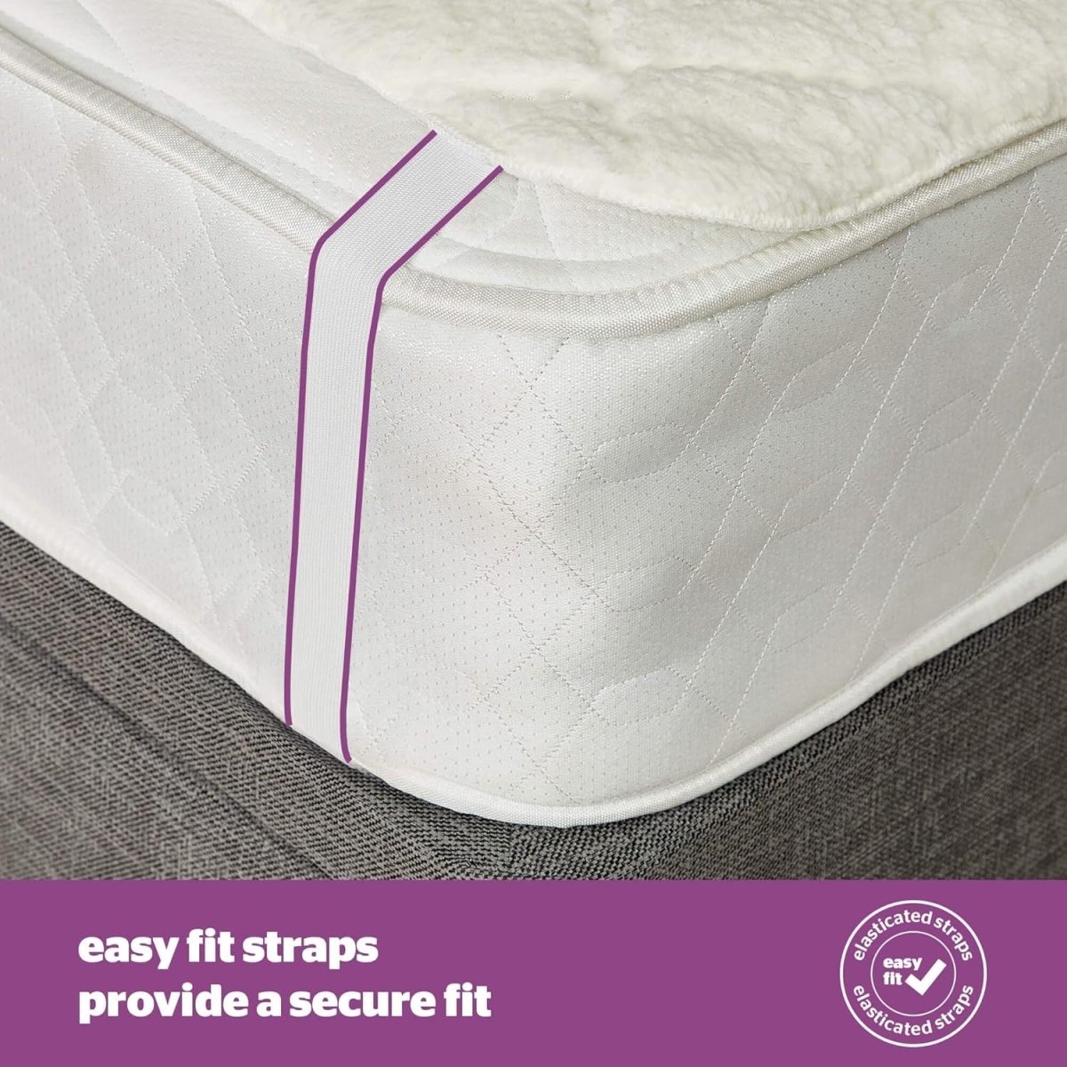 Electric Heated Underblanket King Teddy Fleece 3 Heat Levels Washable Safe - Kwikley