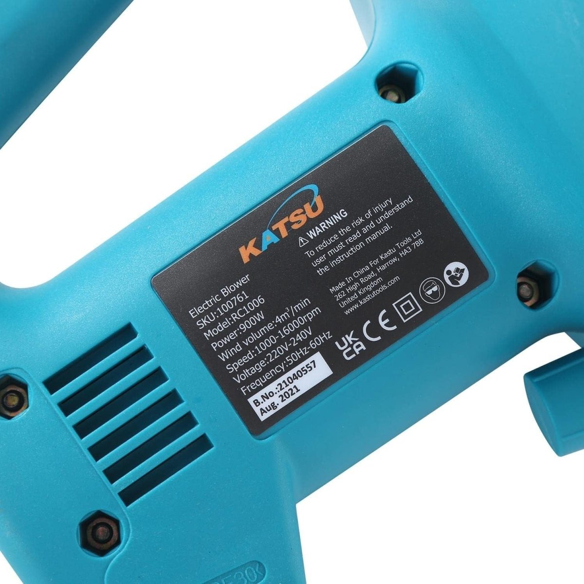 Electric Leaf Blower 900W Variable Speed Dust Cleaner Air Duster - Kwikley