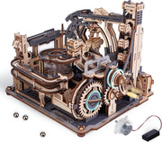 Electric Marble Run 3D Wooden Puzzle Model Kit Night City Building Gift - Kwikley