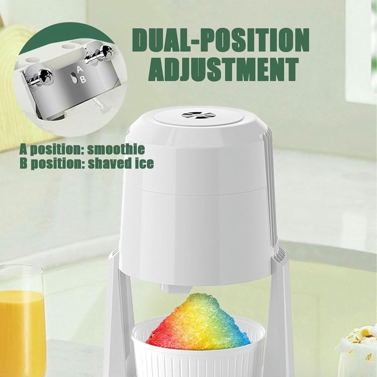 Electric Shaved Ice Maker Snow Cone Machine Slushie Crusher Home Party - Kwikley
