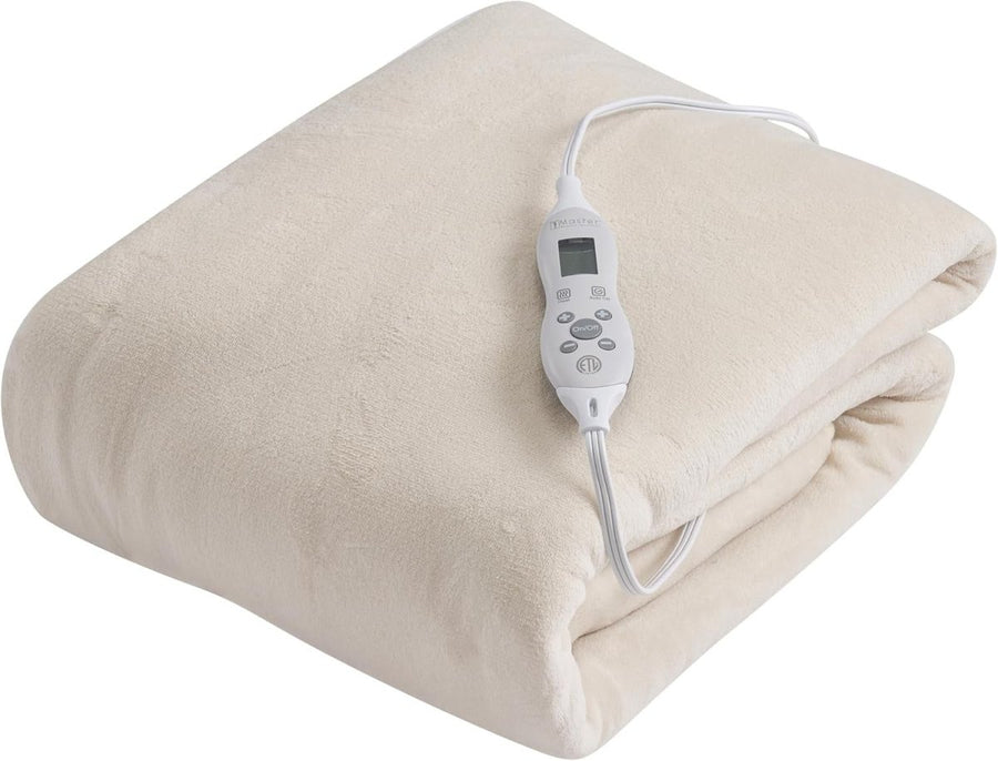 Electric Warming Pad Massage Table Blanket Auto Shut Off Washable Fleece - Kwikley