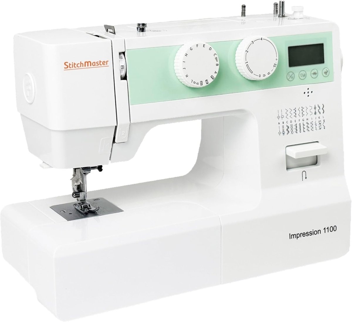 Electronic Sewing Machine 24 Stitches LCD Auto Threader Free Arm - Kwikley