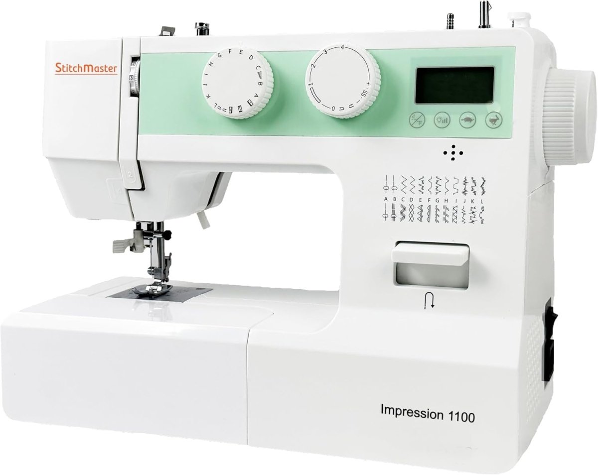 Electronic Sewing Machine 24 Stitches LCD Auto Threader Free Arm - Kwikley