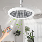 ELSMAOL LED Ceiling Fan with Lights, 30W, 3 Speeds, Dimmable, Remote - Kwikley