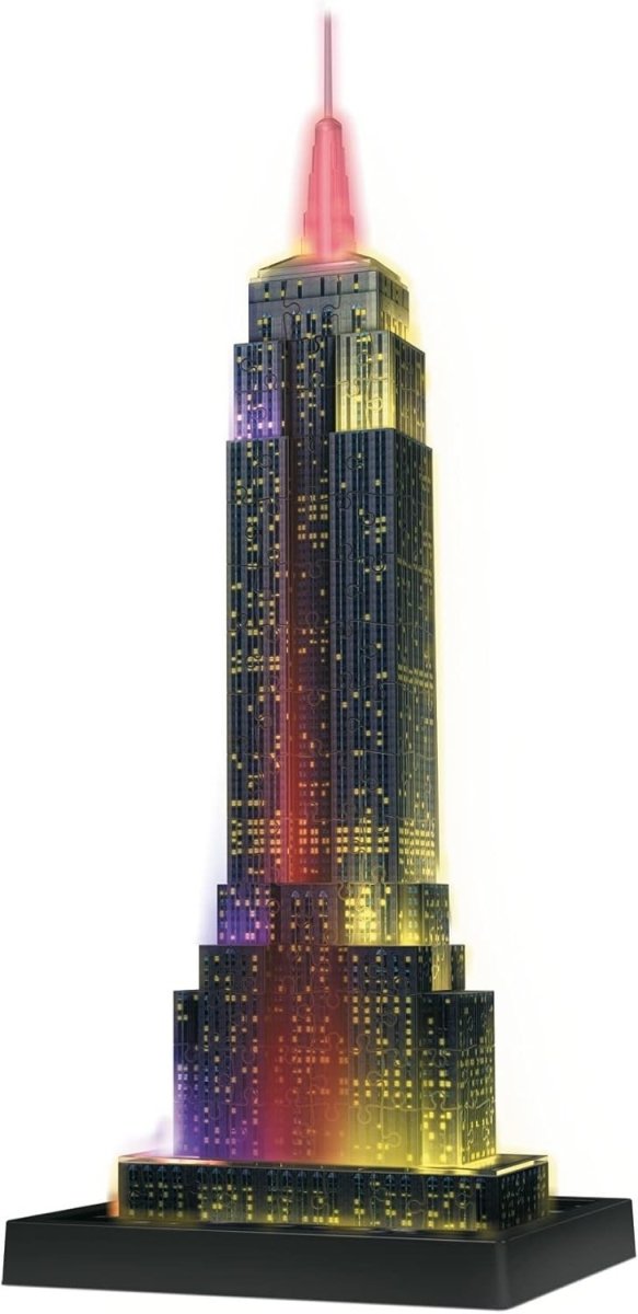 Empire State Building 3D Puzzle LED Light Up 216 Piece Model Gift - Kwikley