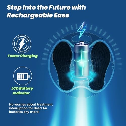 EMS Foot & Leg Massager for Pain Relief, Circulation & Muscle Recovery - Kwikley