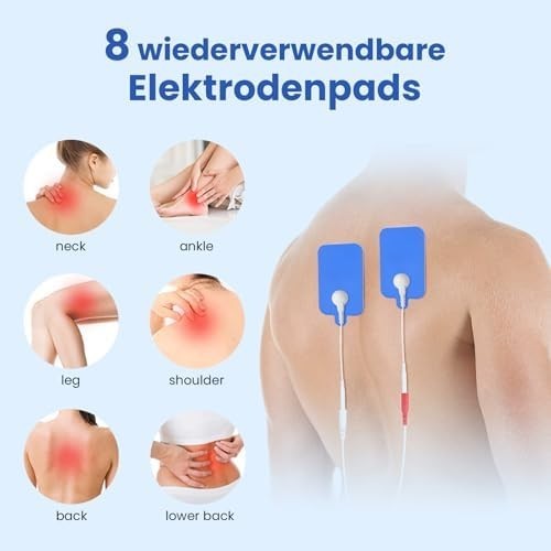 EMS Foot Massager for Circulation & Pain Relief, 10 Modes + 29 Settings - Kwikley