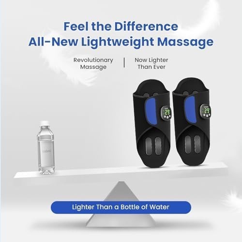 EMS Foot Massager for Circulation & Pain Relief, 10 Modes + 29 Settings - Kwikley