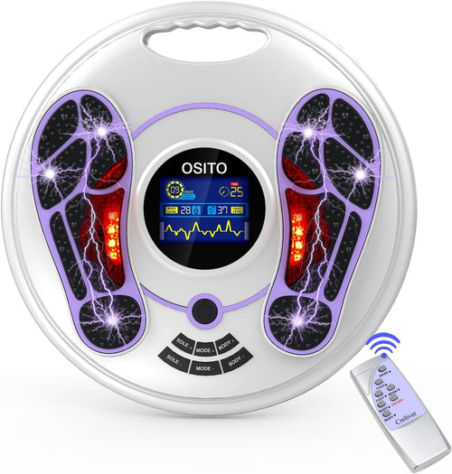EMS Foot Massager for Circulation & Pain Relief, 99 Levels, Home Relaxation - Kwikley