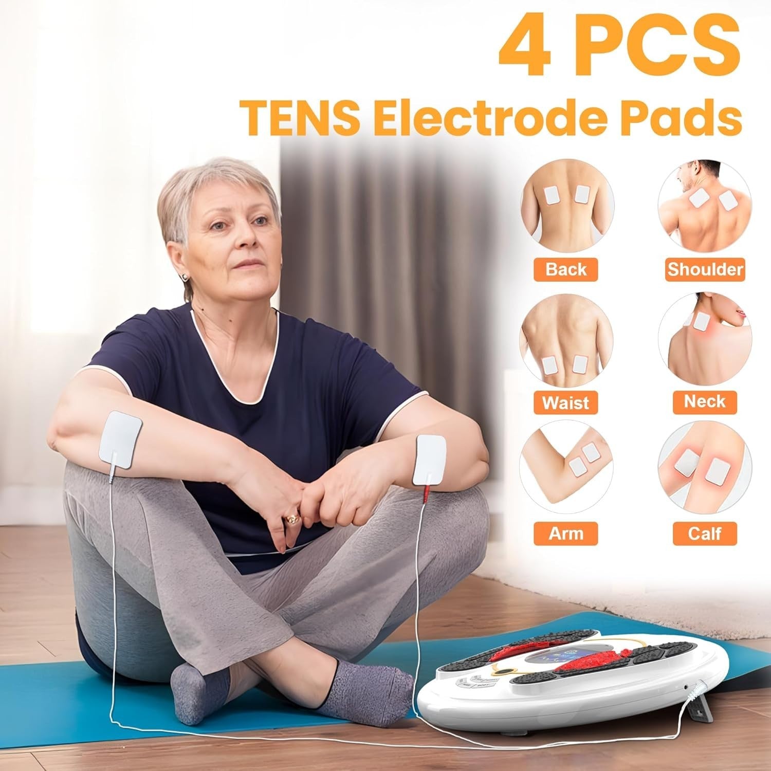 EMS TENS Foot Circulation Booster for Pain Neuropathy 99 Intensity Levels - Kwikley