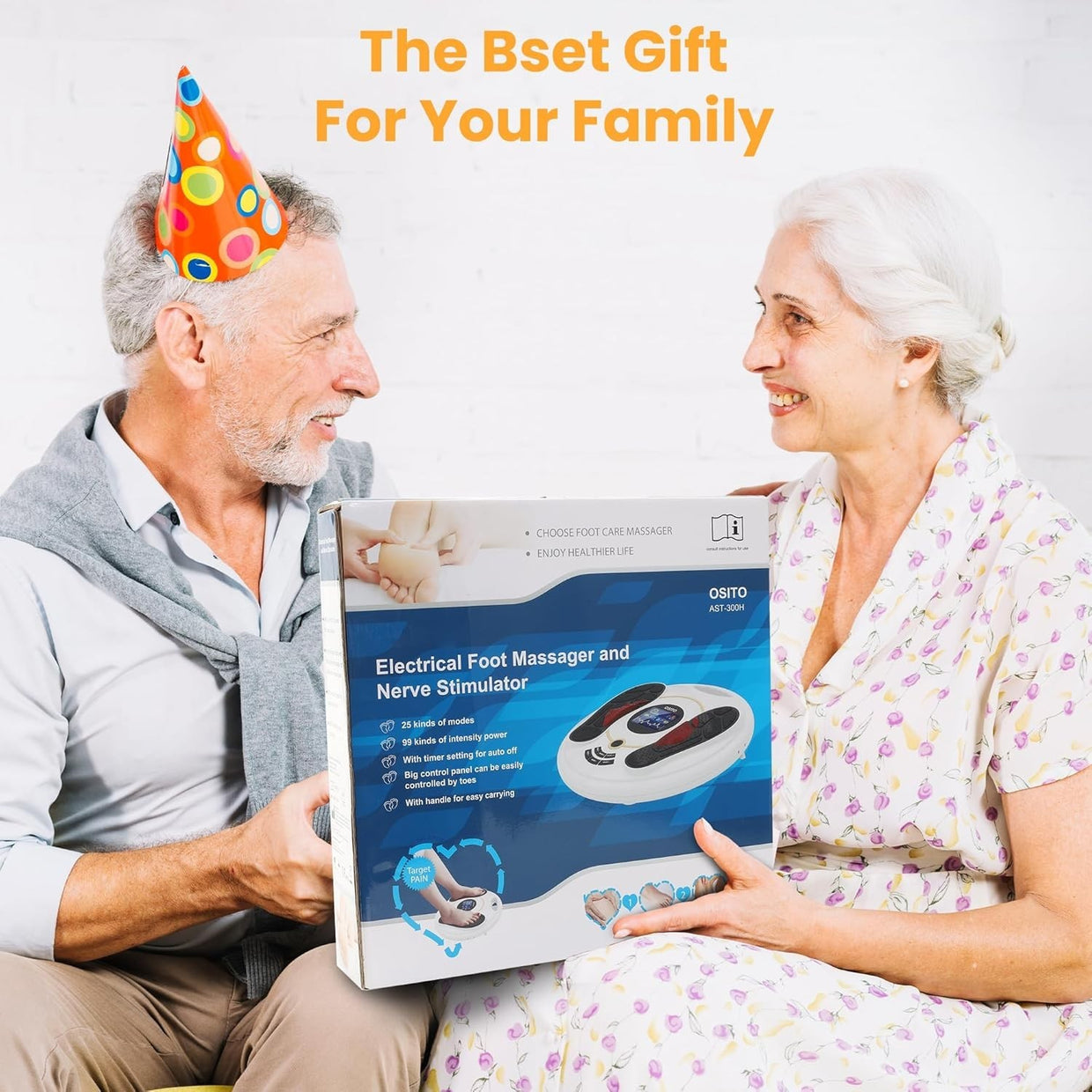 EMS TENS Foot Circulation Booster for Pain Neuropathy 99 Intensity Levels - Kwikley