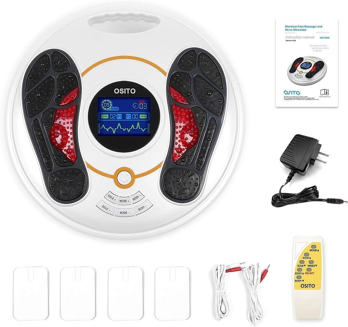 EMS & TENS Foot Circulation Machine for Neuropathy & Pain Relief - Kwikley
