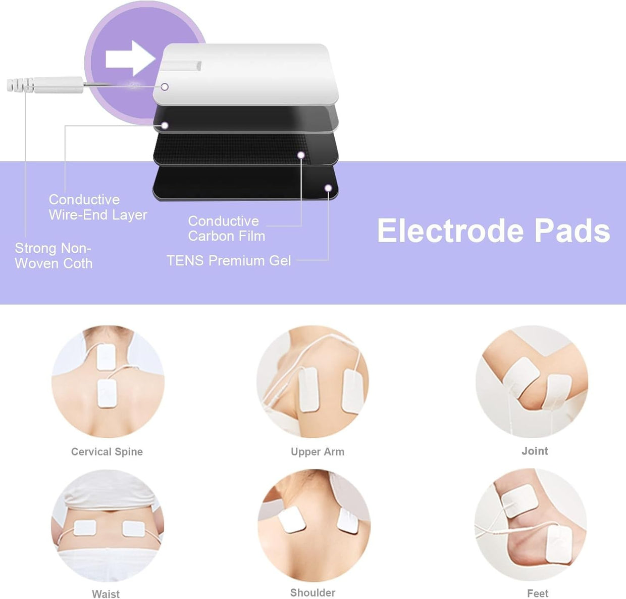 EMS & TENS Foot Massager for Circulation, 99 Levels, Pain Relief - Kwikley