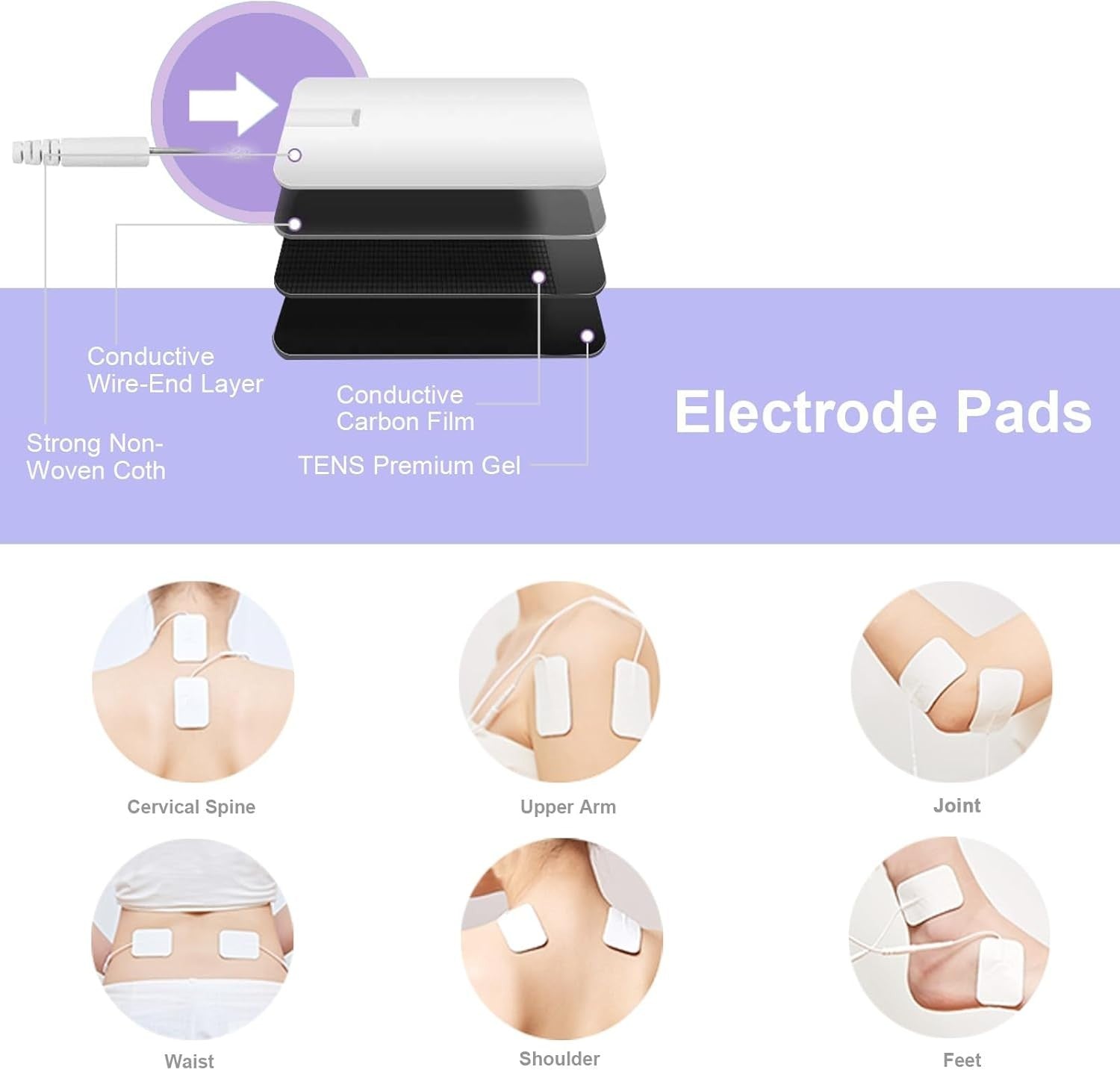 EMS & TENS Foot Massager for Circulation, 99 Levels, Pain Relief - Kwikley