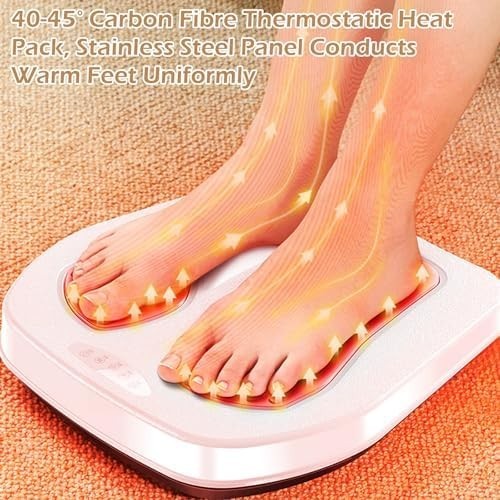 EMS & TENS Foot Massager with Heat Blood Circulation Pain Relief Machine - Kwikley