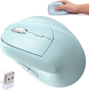 Ergonomic Bluetooth Vertical Mouse Wireless Silent Rechargeable USB 7Btn - Kwikley