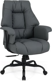 Ergonomic Executive Office Chair High Back PU Leather Swivel - Kwikley