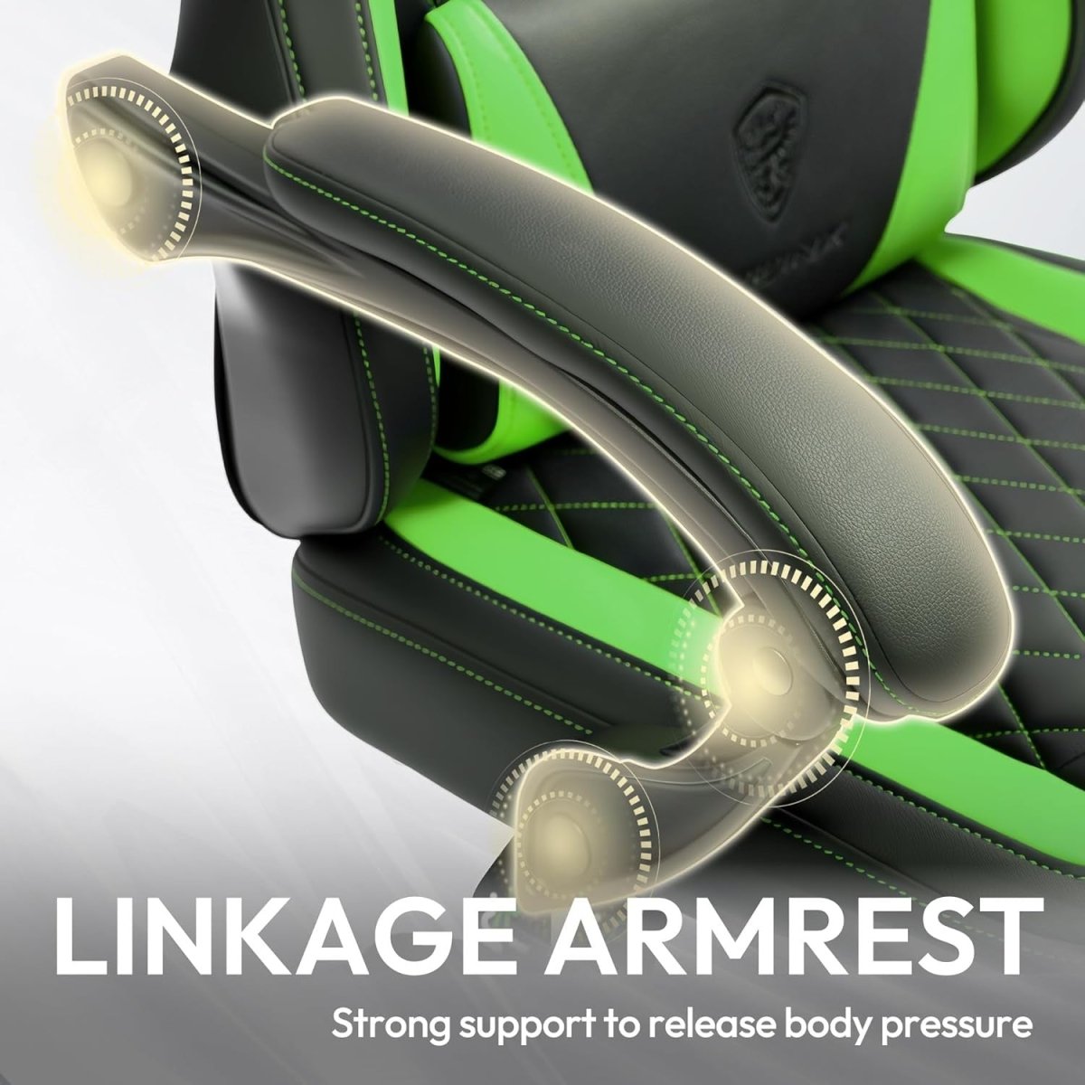 Ergonomic Gaming Chair Recliner Footrest Massage 90–145° - Kwikley