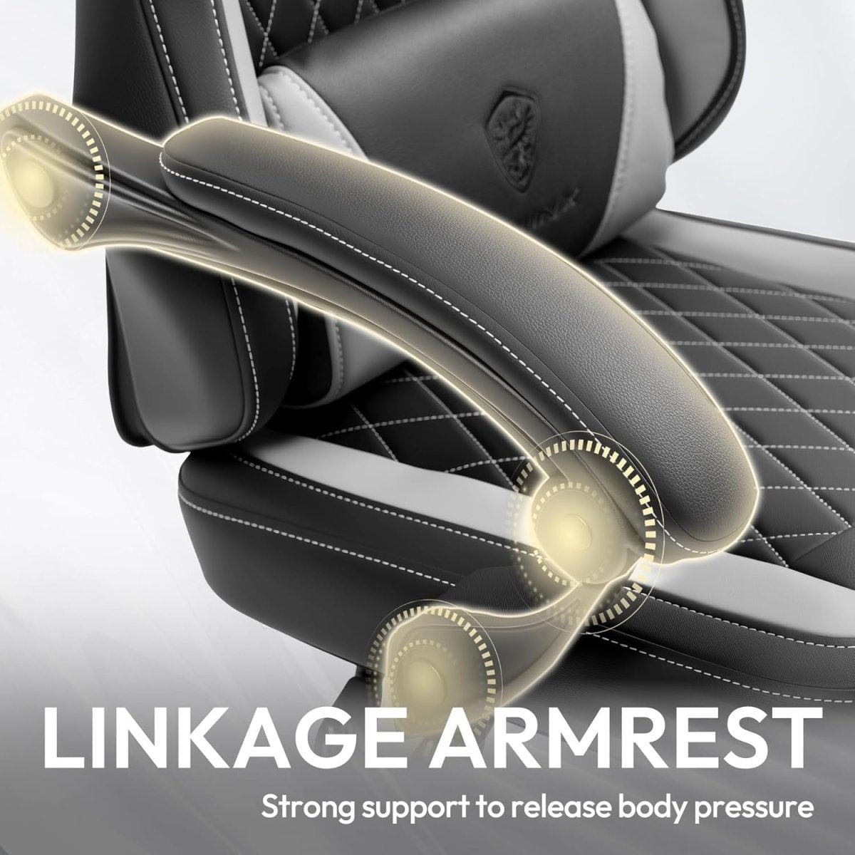 Ergonomic Gaming Chair Recliner w/ Fotrest Massage 90–145° - Kwikley