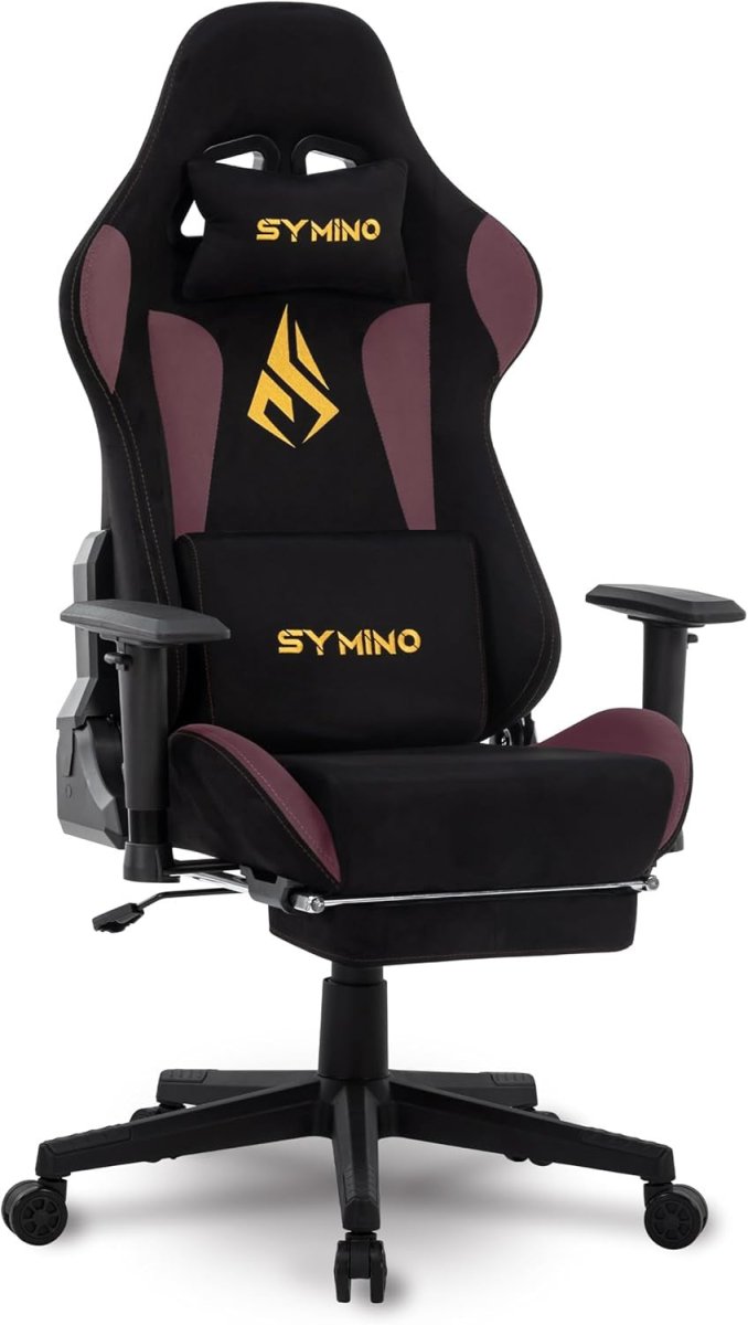 Ergonomic Gaming Chair with Footrest & Lumbar Support – Adjustable PC Seat - Kwikley