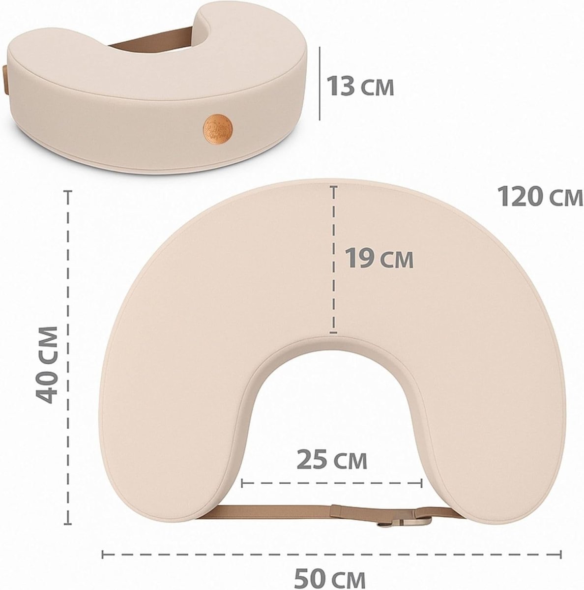 Ergonomic Memory Foam Nursing Pillow Breastfeeding Support Cushion - Kwikley