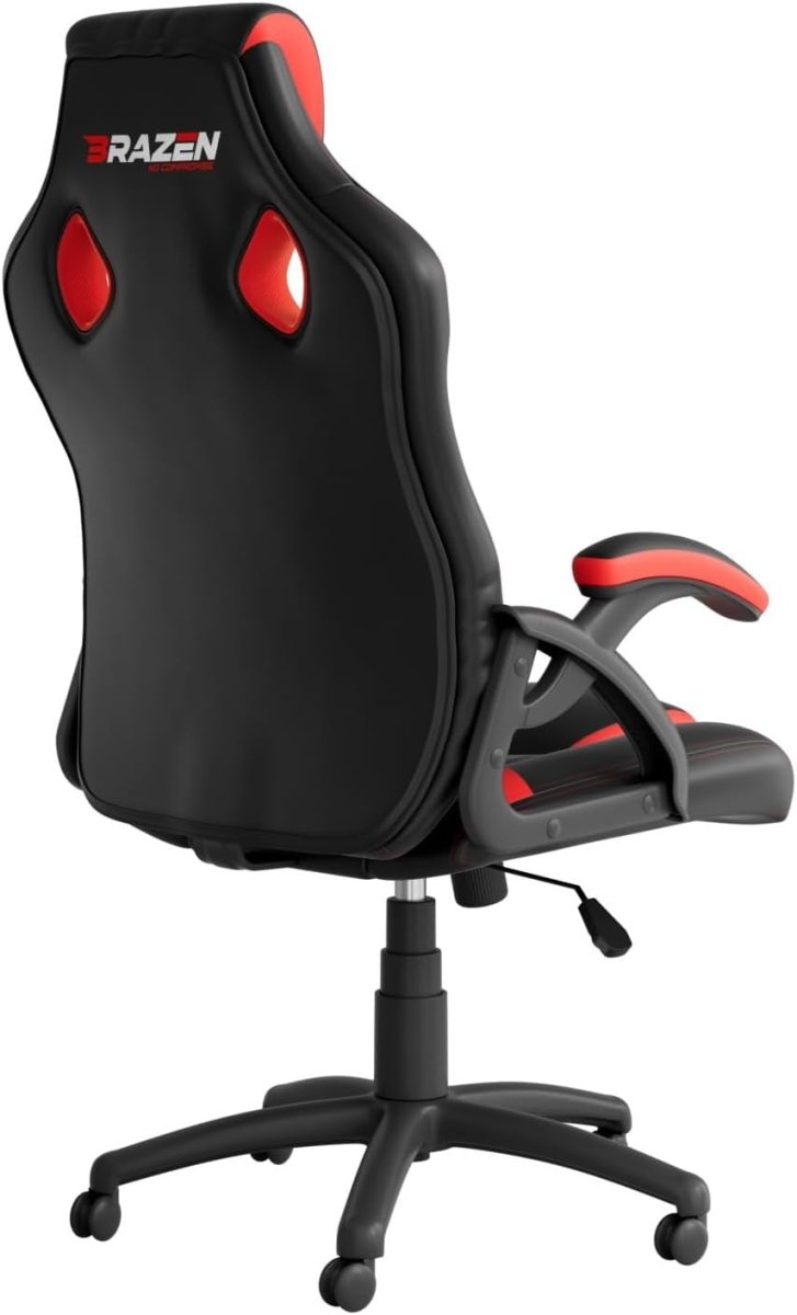 Ergonomic PC Gaming Chair Adult Office Computer Seat Black Red - Kwikley