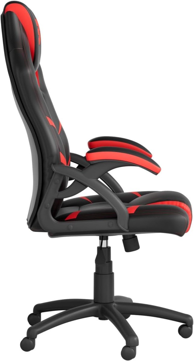 Ergonomic PC Gaming Chair Adult Office Computer Seat Black Red - Kwikley