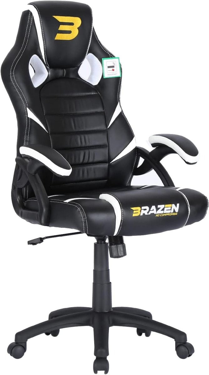 Ergonomic PC Gaming Chair Adult Office Computer Seat Black White - Kwikley