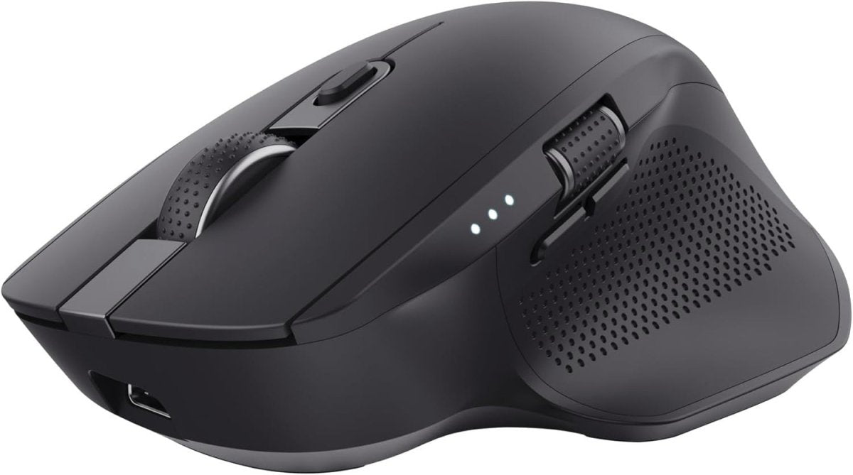 Ergonomic Wireless Bluetooth Mouse Silent Rechargeable 3 Device - Kwikley