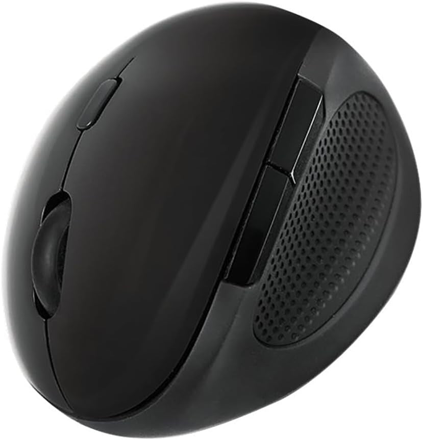Ergonomic Wireless Mouse 2.4GHz 1600 DPI Optical Black - Kwikley