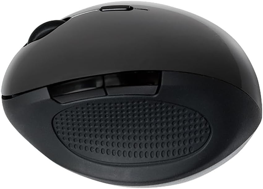 Ergonomic Wireless Mouse 2.4GHz 1600 DPI Optical Black - Kwikley