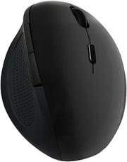 Ergonomic Wireless Mouse 2.4GHz 1600 DPI Optical Black - Kwikley
