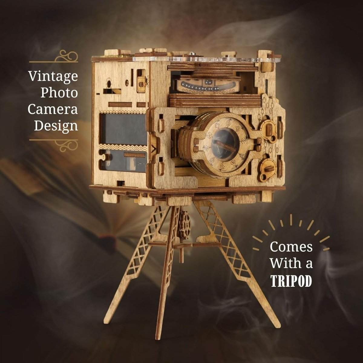 Escape Room Puzzle Box Brain Teaser Sherlock Camera Secret Gift Box - Kwikley