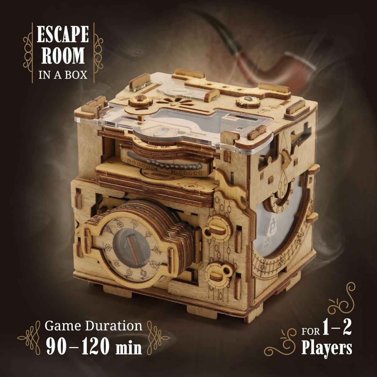 Escape Room Puzzle Box Brain Teaser Sherlock Camera Secret Gift Box - Kwikley