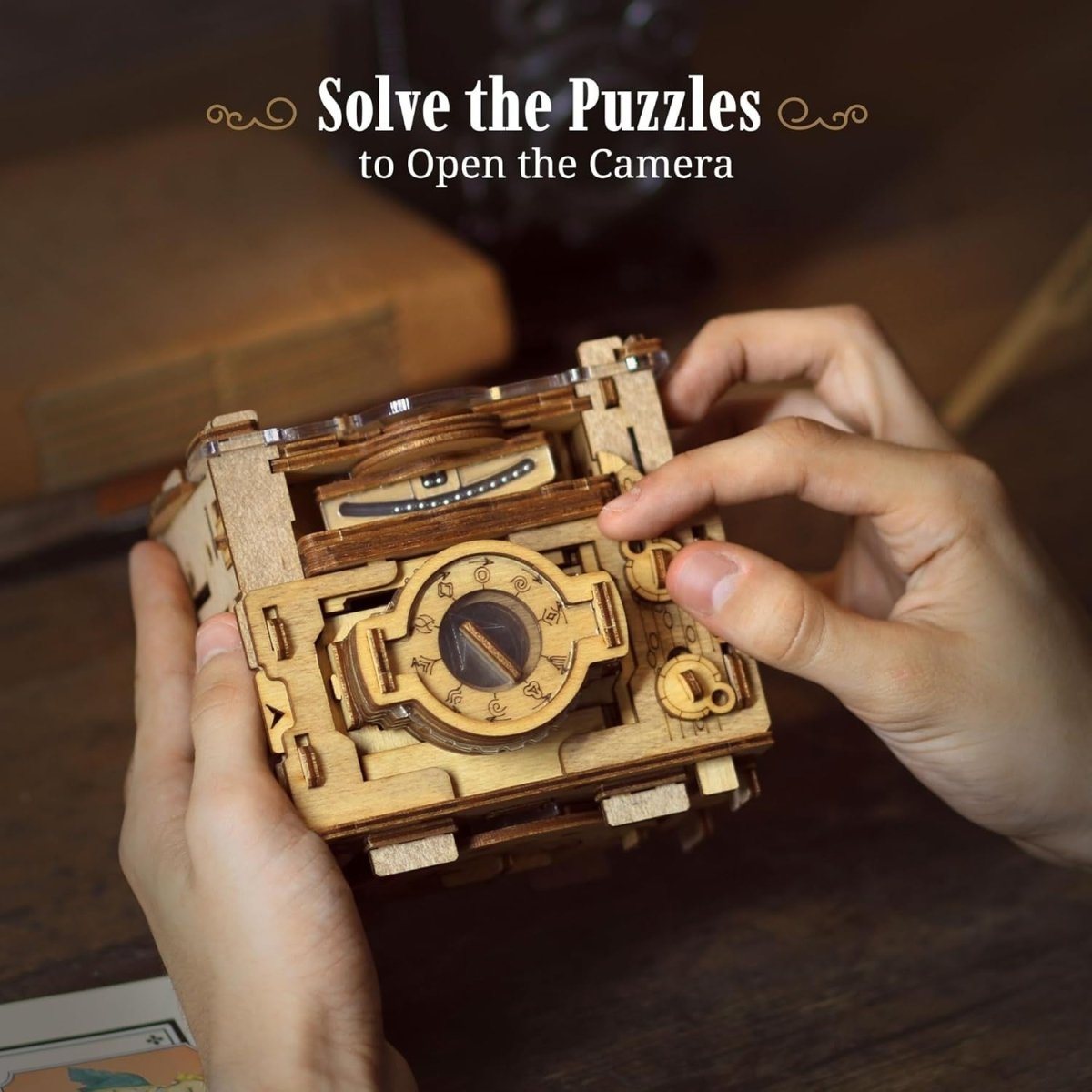Escape Room Puzzle Box Brain Teaser Sherlock Camera Secret Gift Box - Kwikley