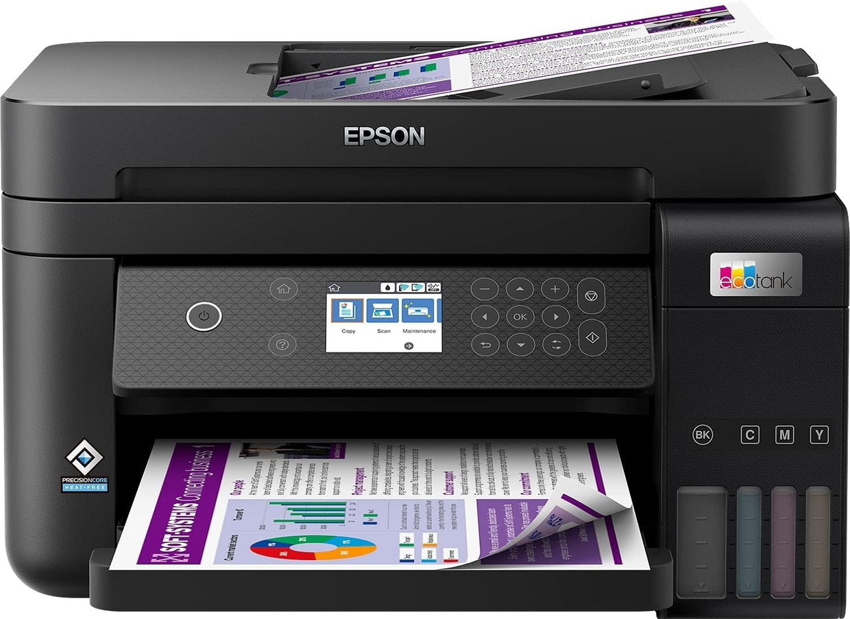 ET - 3850 White Wi - Fi Ink Tank Printer Scan Copy Duplex A4 - Kwikley