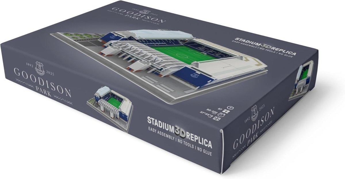 Everton Goodison Park 3D Puzzle Stadium Model Kit 112 Piece Football Gift - Kwikley