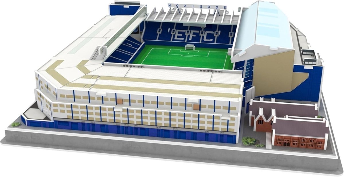 Everton Goodison Park 3D Puzzle Stadium Model Kit 112 Piece Football Gift - Kwikley