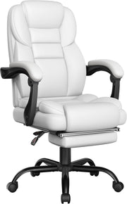 Executive Office Chair High Back w/ Footrest Lumbar Support - Kwikley