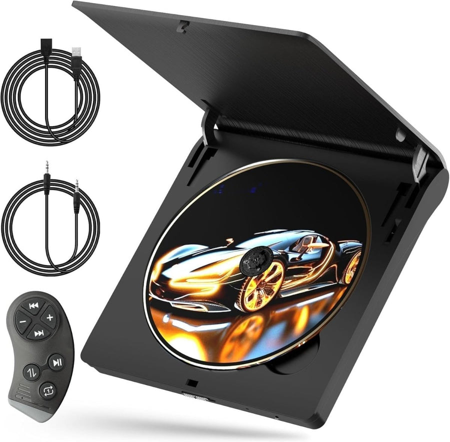 External Car CD Player USB AUX Plug & Play Anti - Shock Remote Control - Kwikley