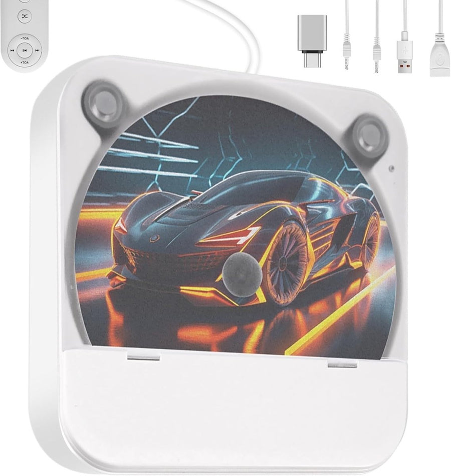 External Car CD Player USB Plug Play AUX Portable Anti Skip - Kwikley