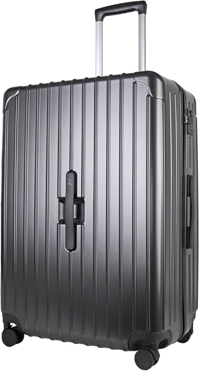 Extra Capacity Check In Suitcase Hard Shell TSA Lock Spinner Wheels Cupholder - Kwikley