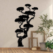 Extra Large Black Bonsai Tree Metal Wall Art Sculpture 150cm - Kwikley