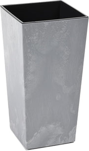 Extra Large Tall Planter 75cm Grey Concrete Effect Pot Insert - Kwikley