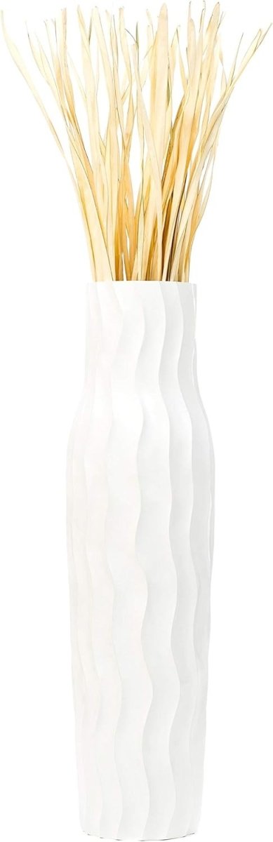 Extra Large White Floor Vase 105cm Tall Farmhouse Decorative Vase - Kwikley