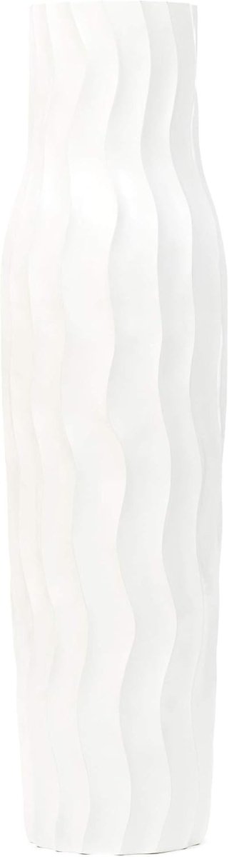 Extra Large White Floor Vase 105cm Tall Farmhouse Decorative Vase - Kwikley