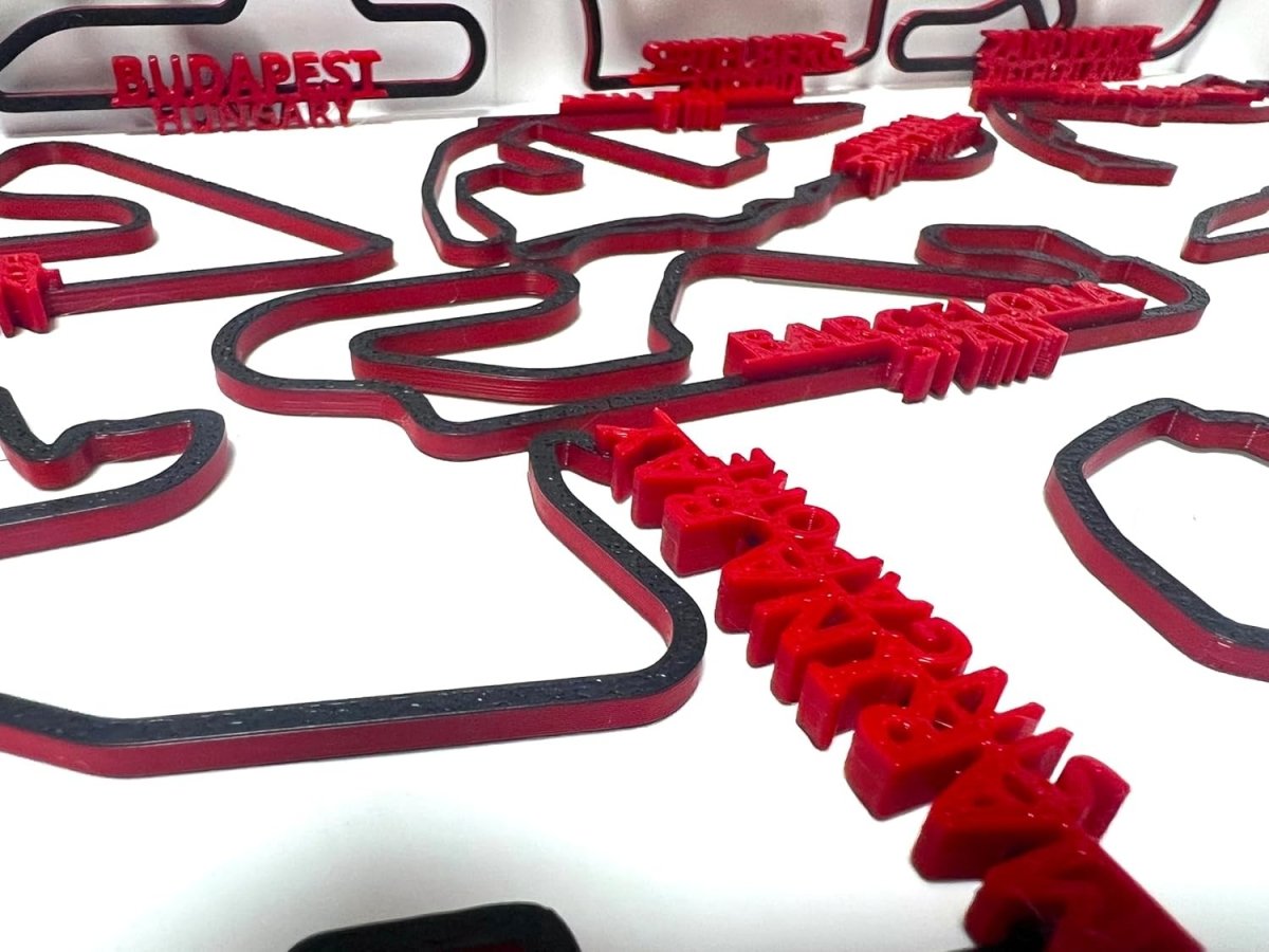 F1 Circuit Wall Art 3D Race Track Metal Sculpture Gift - Kwikley