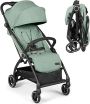 Feather - Light Baby Stroller Auto - Fold From Birth to 22kg Sage Green - Kwikley